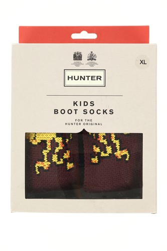 Big Kids Hunter Original Boot Dulse Octopus Cuff Socks Winter Size X-Large (4-6) - Picture 2 of 3