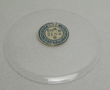 THIN GLASS POCKET WATCH CRYSTAL WATCHMAKER SIZE 20 14/16 H 6 REPLACEMENT 563