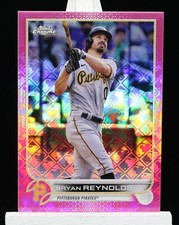 2022 Topps Chrome Logofractor Bryan Reynolds Pink Refractor #194/199 Pirates