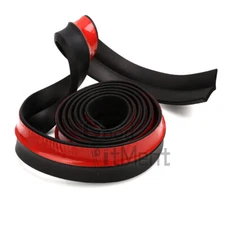 Front Bumper Lip Splitter Side Spoiler Skirt Protector Rubber For Subaru WRX STI