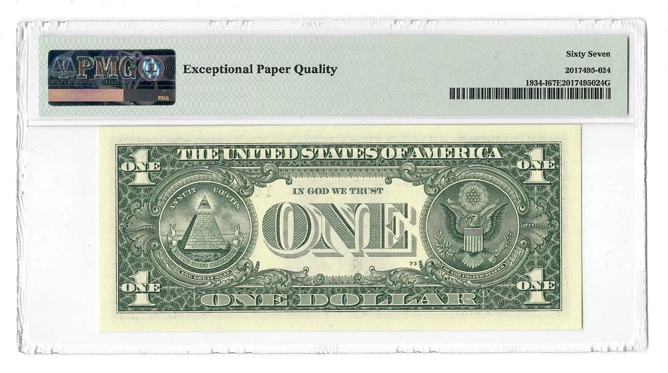 2009 $1 FRN Minneapolis FR1934-I Rios /Geithner /FW PMG 67 EPQ Superb Gem Unc - Image 2 of 2