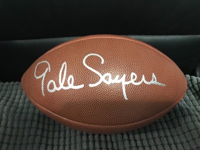 gale sayers signed football