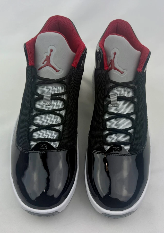 Nike Air Jordan Max Aura 2 preto cimento cinza lobo vermelho CK6636-006 masculino tamanho novo na caixa - Imagem 4 de 4