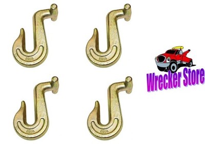 Set of 4, 5/16'' G70 T Hook / Grab Hook Combo, Towing 4,700 lbs WLL Grade 70