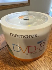 Memorex DVD-R 16X 4.7GB 120min - 50PK - NEW Sealed Spindle