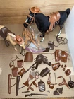 Vintage Marx Johnny West Huge Lot of Two Horses, Accessories And Man (See Pics)