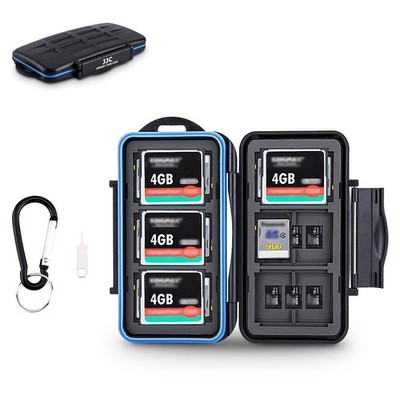 Memory Card Case for 6 Cfast Compact Flash Cards, 12 SD Cards & 18 Micro SD C...