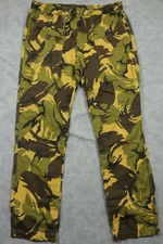 HUF Pants Mens XL Green Camo Ripstop Drawstring Waist Relaxed Fit Streetwear