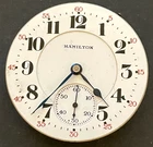 Antique 1923 Hamilton Grade 992 Pocket Watch Movement Running Ticks 16s 21j USA