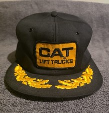CAT Lift Trucks Adjustable Snapback Hat Vintage K Products Made In USA OSFM