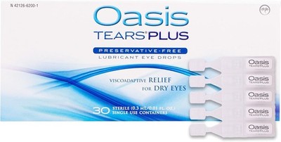Oasis TEARS PLUS Preservative-Free 30 Containers- Expiration 09/27