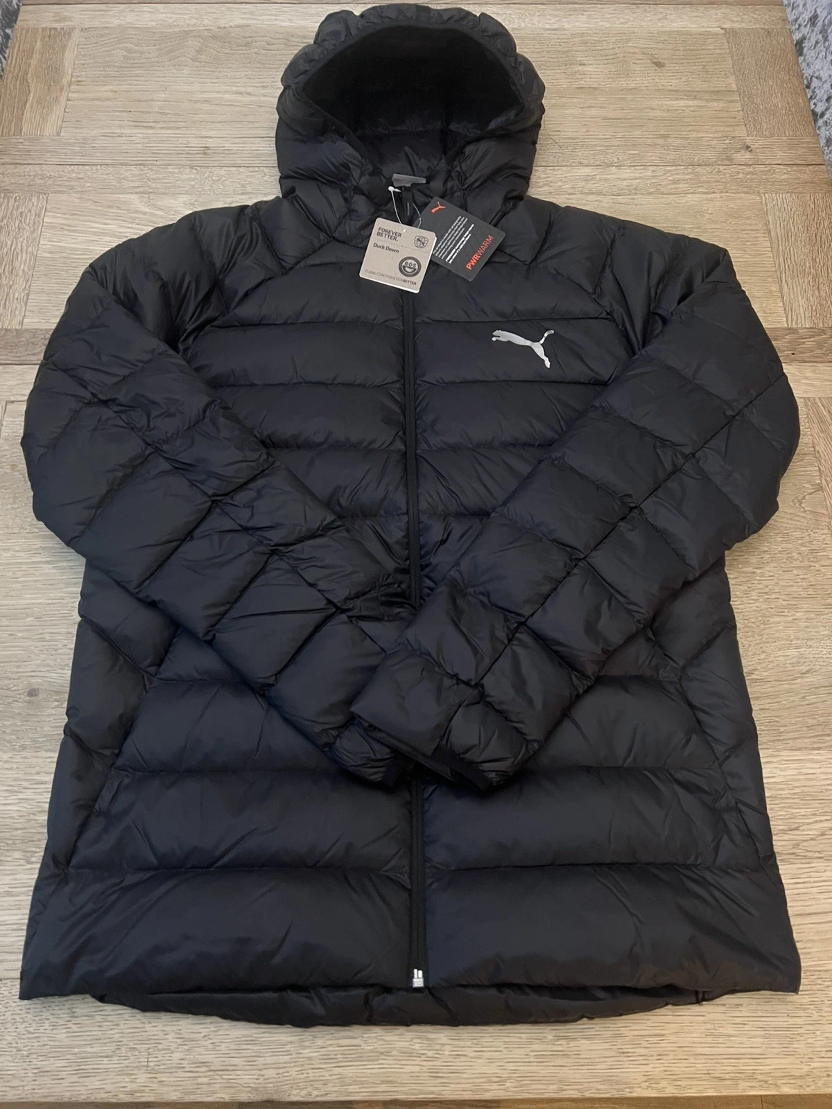 PUMA Down Jacket Size M Mens Black Puffer Brand New Duck Down Jacket
Opens in a new window or tab