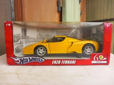 HOT WHEELS 1/18 ENZO FERRARI JAUNE - USED READ DESCRIPTION - Photo 1/4