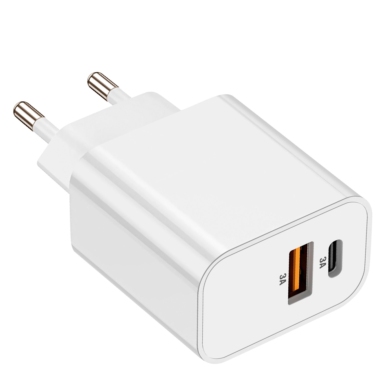 Chargeur rapide 15W Akashi double port USB et USB-C simultané