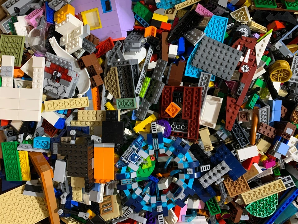 LEGO 5 libras (lbs) a granel de ladrillos genuinos surtidos, piezas y piezas Foto 4 de 4