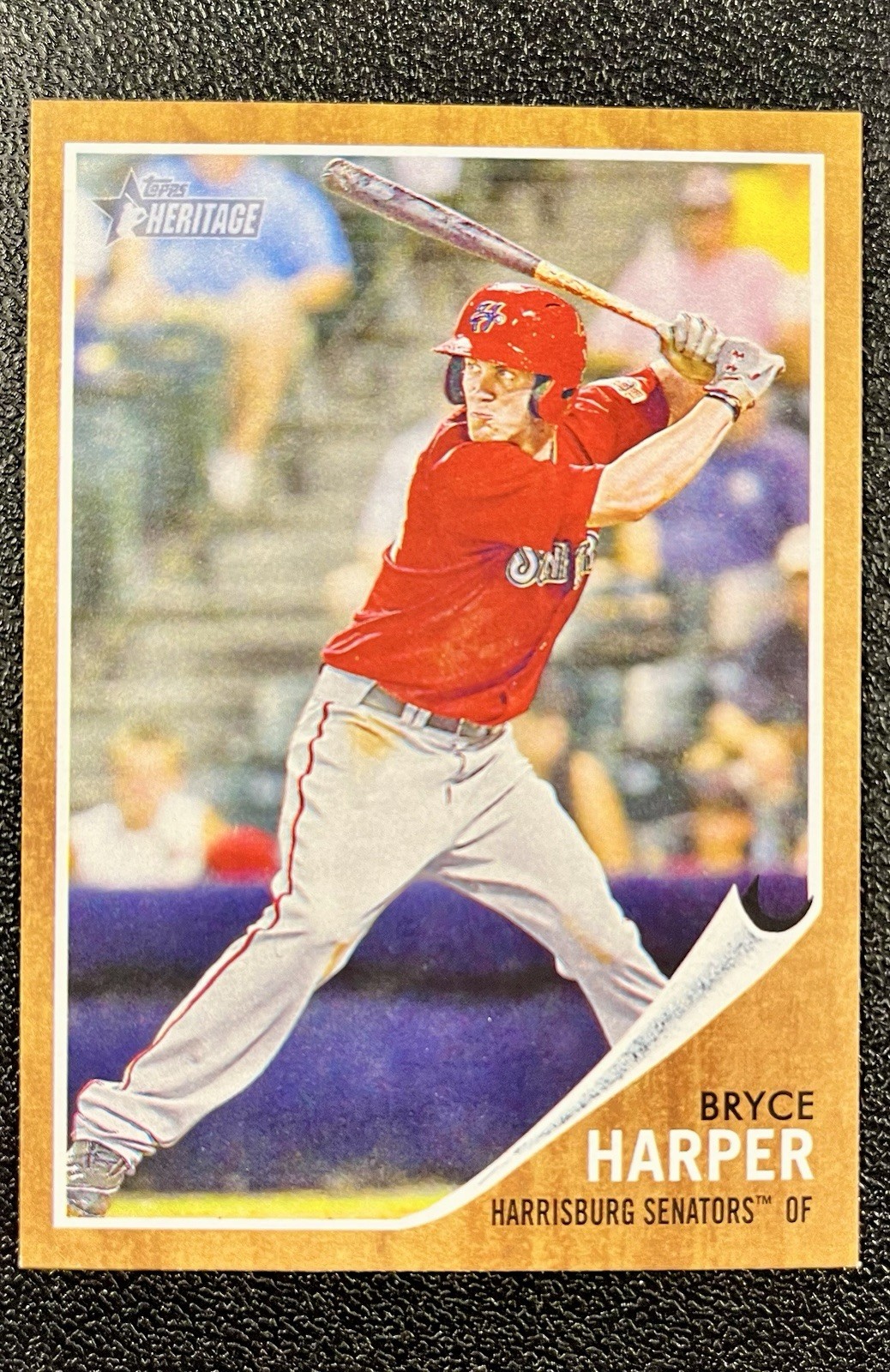 2011 Topps Heritage Minor League Edition Bryce Harper #16 Rookie RC Senators