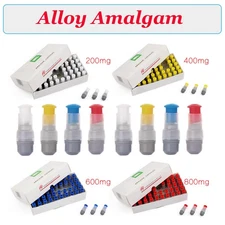 Dental Alloy Amalgam, 2 Spill 600mg Regular Set, 500 or 50 Capsules, Zinc Free