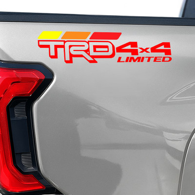 TRD 4X4 Limited Toyota Tundra 2024 2025 decals stickers vinyl bedside retro 2Pcs