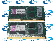 Ram Memorie Laptop Notebook 8gb 2x4GB Kingston PC3-10600S DDR3 KTA-MB1333/4G