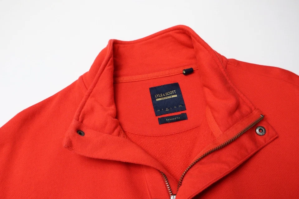 LYLE & SCOTT Archive Sudadera Calce Relajado Para Hombre MEDIANA Media Cremallera Pullover Foto 4 de 4