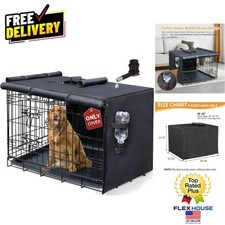 Durable Waterproof Pet Kennel Cover 36" - Ideal for Inside  Outside Use