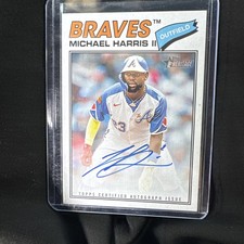 2026 Topps Heritage Michael Harris II Real One On Card Auto #ROA-MH Braves