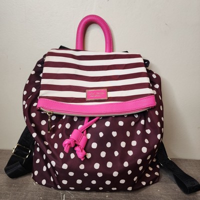 Betsey Johnson Polka Dot Backpack Pink Brown Medium Y2K  display picture 3