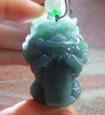 Video Certified Icy Green 100 Natural A Jade jadeite Pendant Dragon 720031