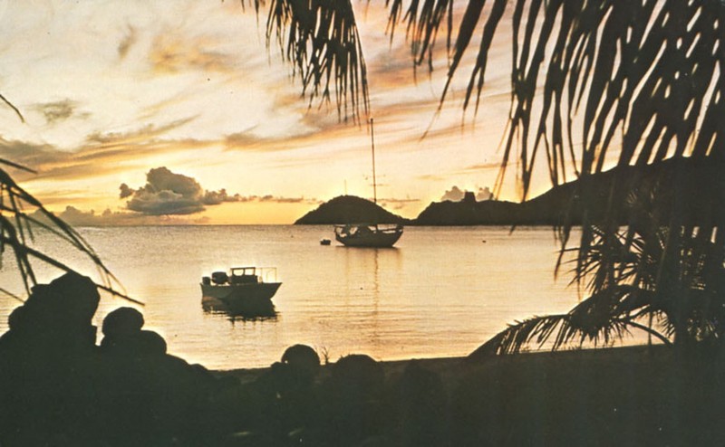 Sunset Antiqua Wet Indies Generic Postcard