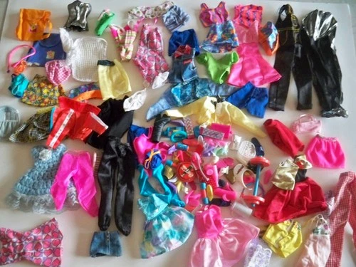 Old & Vintage Barbie/Doll Clothes & Accessories Lot Some with Tags Nice Variety