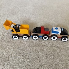 IKEA LILLABO Car Lot Of 3 Chunky Wooden Toys