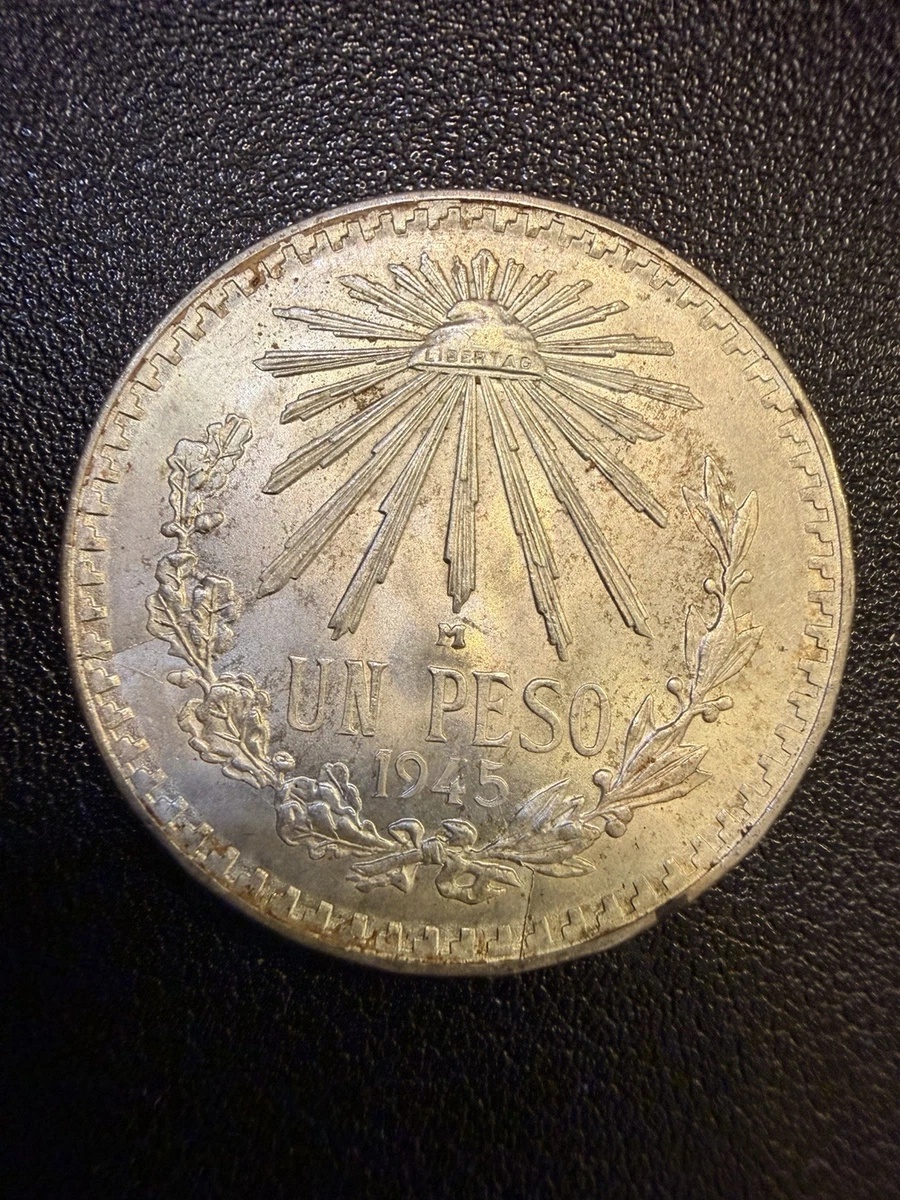 1944年 メキシコ 1ペソ PCGSMS66 1944 Mexico Silver Peso NGC MS66