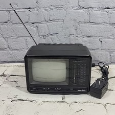 Memorex Radio Shack Portavision Portable 5" TV Television AM/FM Radio Battery