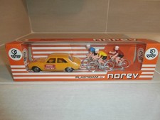COFFRET 504 PEUGEOT + 3 CYCLISTES NOREV