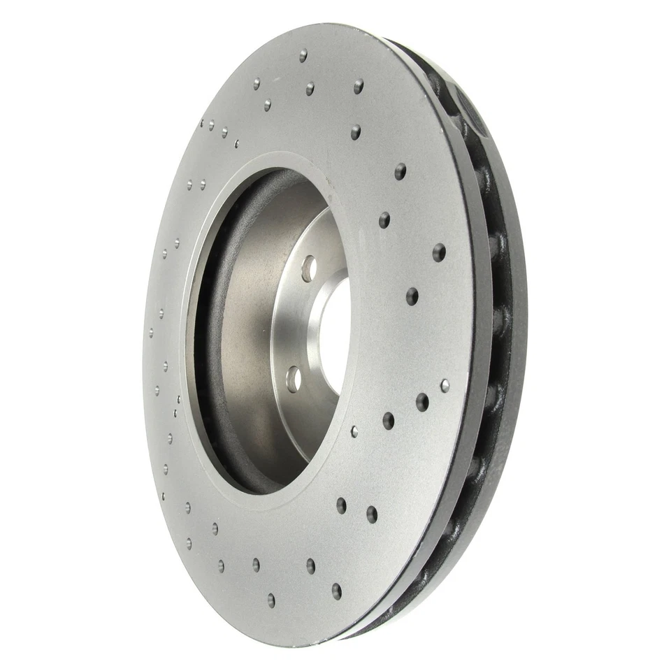 For Mercedes-Benz C250 10-15 UV Coated Series Drilled Vented Front Brake Rotor Foto 3 de 4