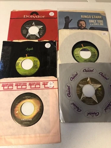 Lot of 29 vinyls 45, 7' Beatles members solo, Paul, John, Ringo, George, Wings