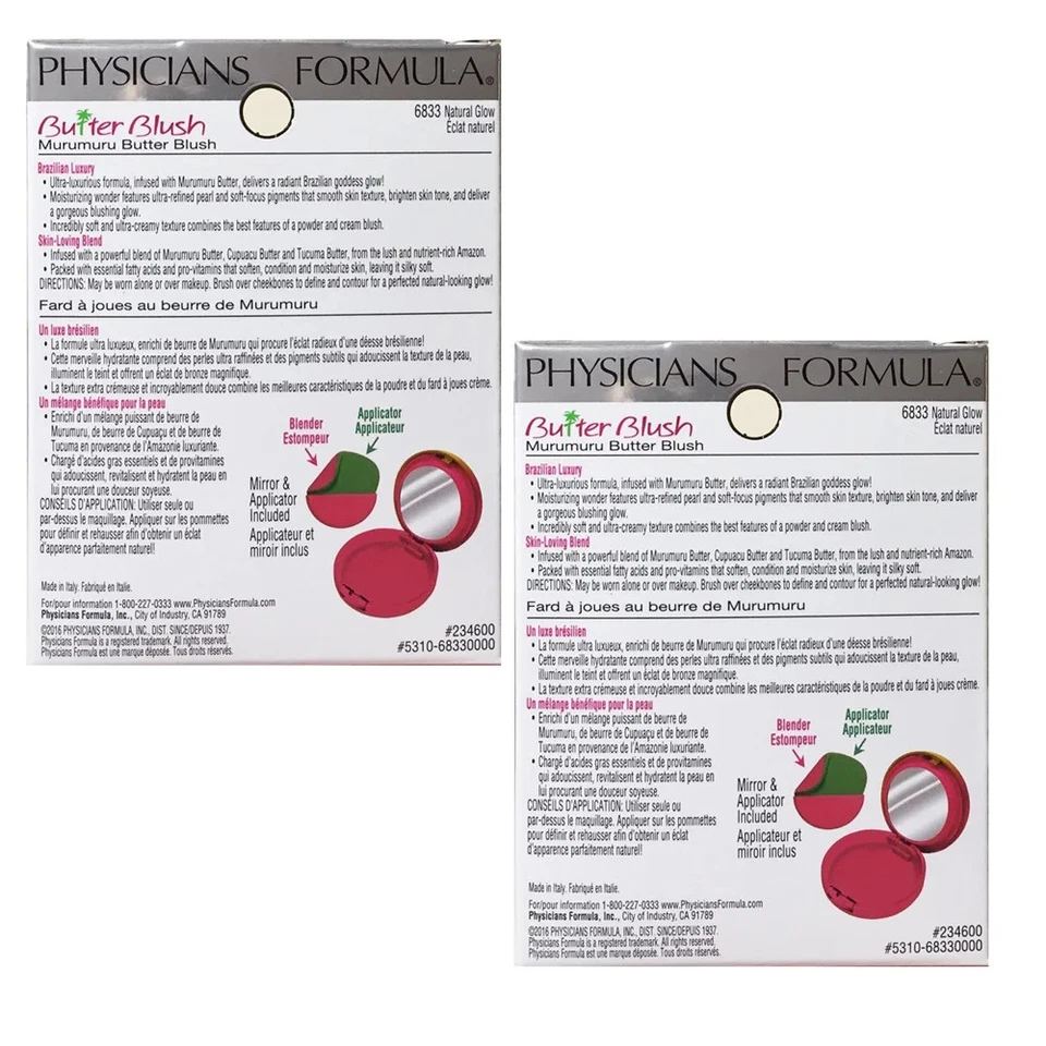Pack of 2 Physicians Formula Murumuru Butter Blush, Natural Glow 6833 - Image 3 of 4
