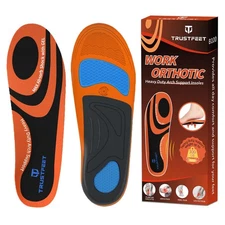 Trustfeet Work Insoles for Standing All Day, Heavy Duty Support Work Orthotic