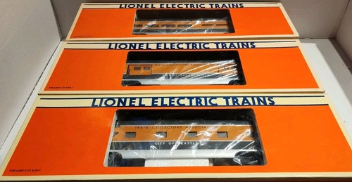 Lionel Spur O TCA Aluminium Wagen Set Speise Gepäck und Aussichtswagen