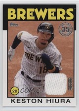 2021 Topps 1986 Topps Baseball Relics Keston Hiura #86R-KH 0ja4