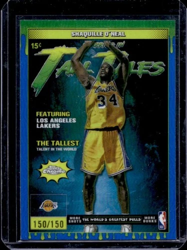 2025 Topps Chrome Shaquille O'Neal Refractors Blue (RAW)