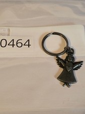 Vintage Angel Keychain Metal Key Ring Fob Religious