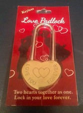 Keyless LOVE Padlock Lock In Your Love Forever design 3