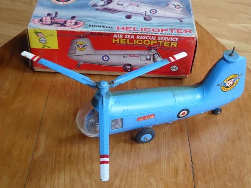 Vintage Marx Air Sea Rescue Helicopter...for resto / spares.