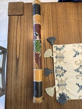 Vintage Rain Stick- Wooden Meditation Tool Musical Instrument, 24''X2''X2''