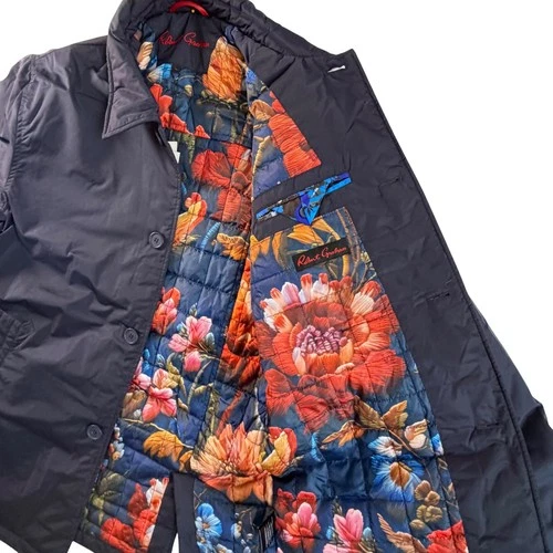 Robert Graham Men's Navy XL Full Zip Jacket Bold Floral Coat RGF24R39 MSRP: $275 image 3