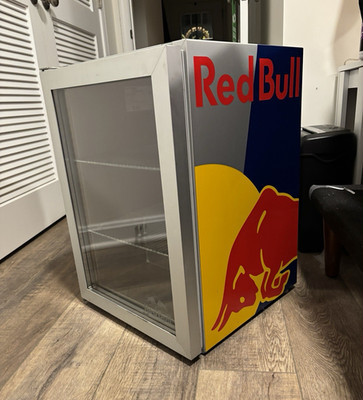 Red Bull GDC Glass Door Countertop Merchandising Refrigerator Cooler  1.6 cu ft