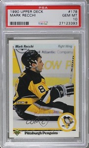 1990-91 Upper Deck Mark Recchi #178 PSA 10 GEM MT Rookie RC HOF