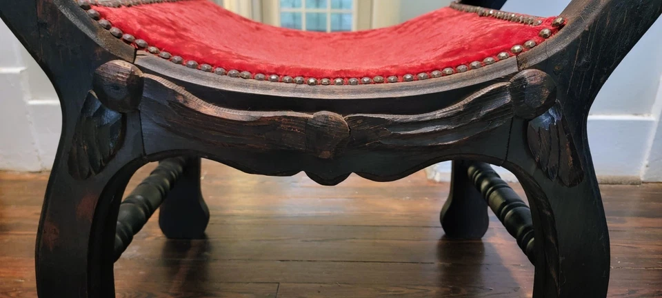 古董 X 框架意大利文艺复兴弧形梳妆台 — 第 2/4 张图片