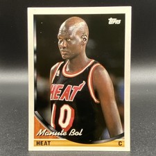 Topps 1993-94 NBA Manute Bol #215 Miami Heat Basketball Card